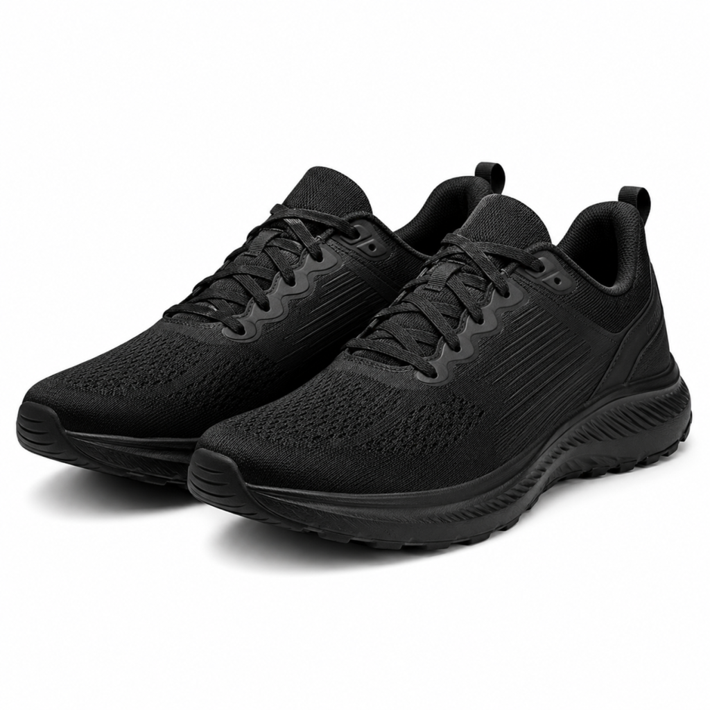 Men's Lightweight Black Running Shoes